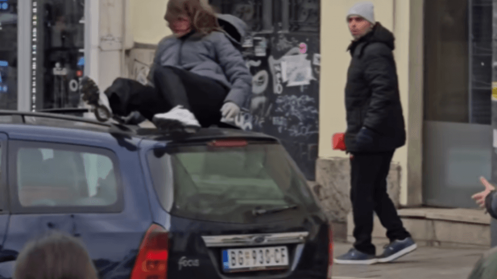 Gaženje studentkinje na raskrsnici Ruzveltove ulice i Ulice kraljice Marije