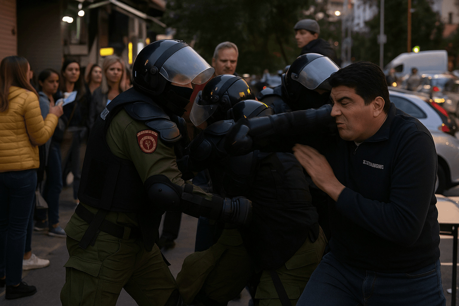 Represija policije - Filip Skumpija - Novi Sad 11. 10. 2025.